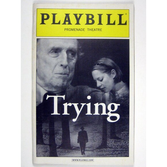 Trying Playbill November 2004 Fitz Weaver Kati Brada Joanna McClelland Glass - Picture 1 of 7